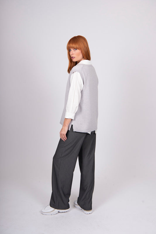 V-NECK CLASSIC VEST BRIDGE & LORD CASHMERE / MERINO