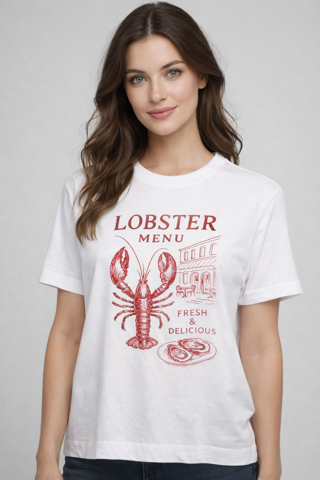 RICH & ROYAL WHITE T-SHIRT WITH PRINT