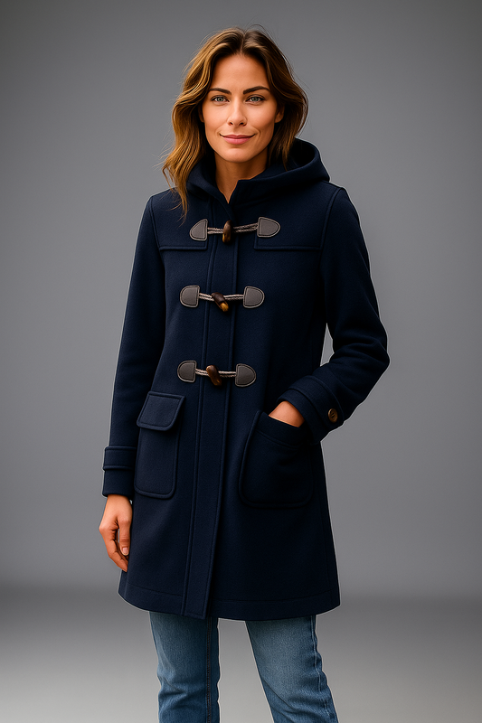 KESTA LONDON TWO TONE DUFFLE COAT