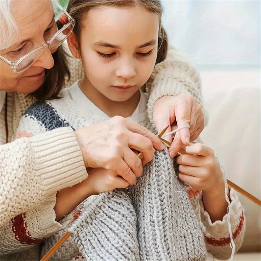 Wooden Knitting Needle Set