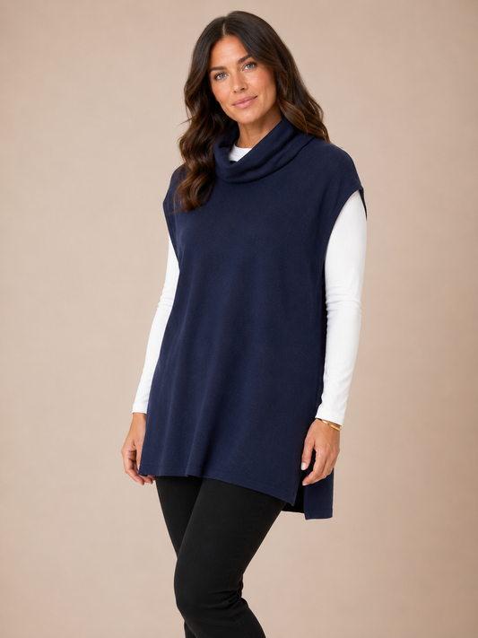 Fields Women Plus Size Roll neck Pullover Vest