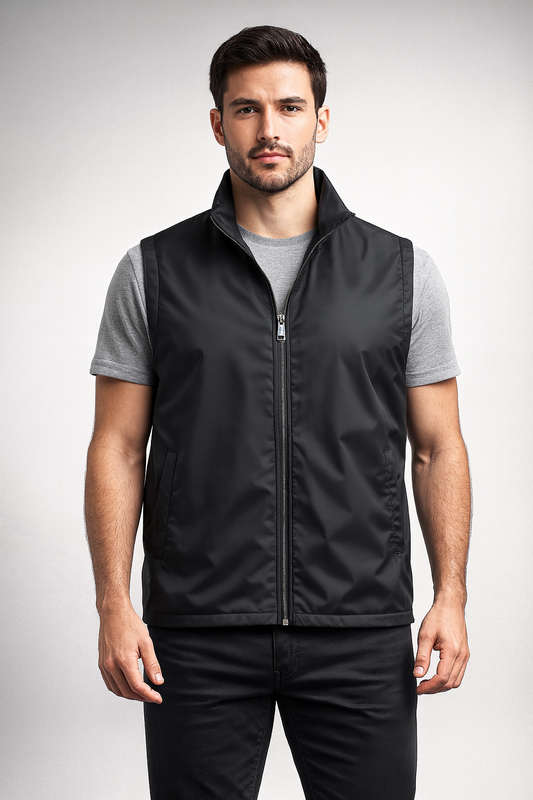 Crossley Full Zip vest With Pockets MADE IN ITALY