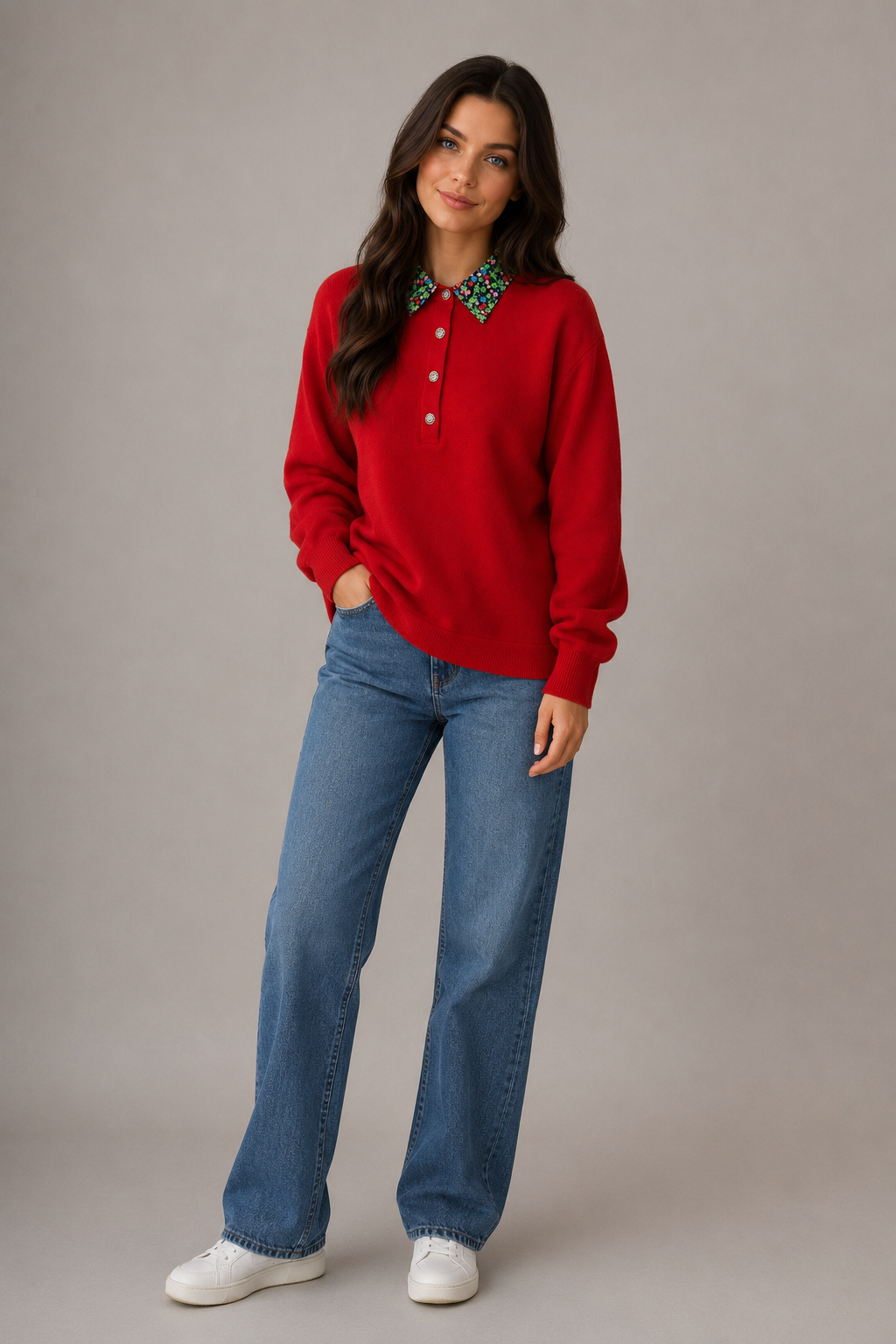 JO-RO COLLAR PULLOVER