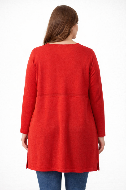 Fields Women Plus Size Vee neck Pullover With pockets