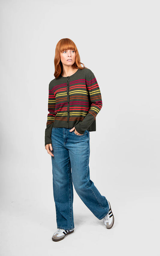 Bridge & Lord - Lucia Multi Stripe Cropped Cardi