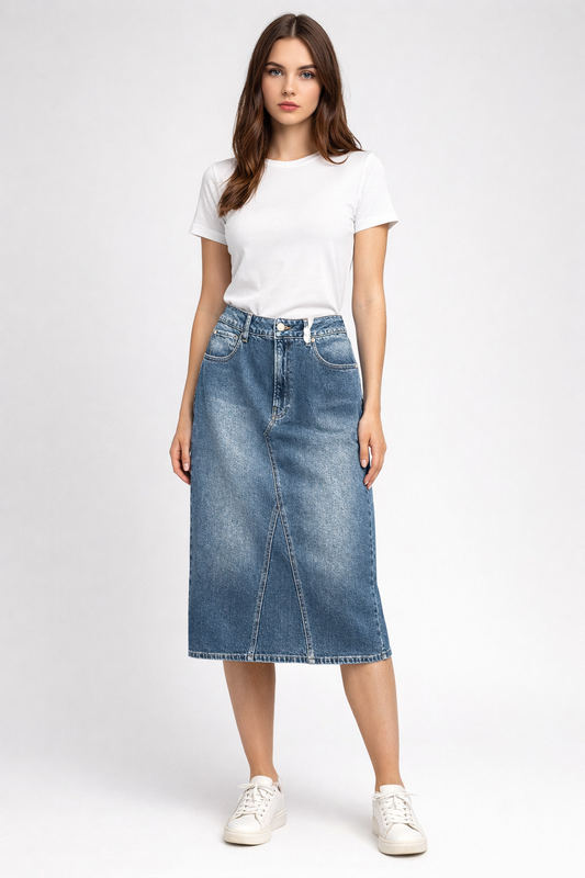 IVY AUTUMN long Denim Skirt