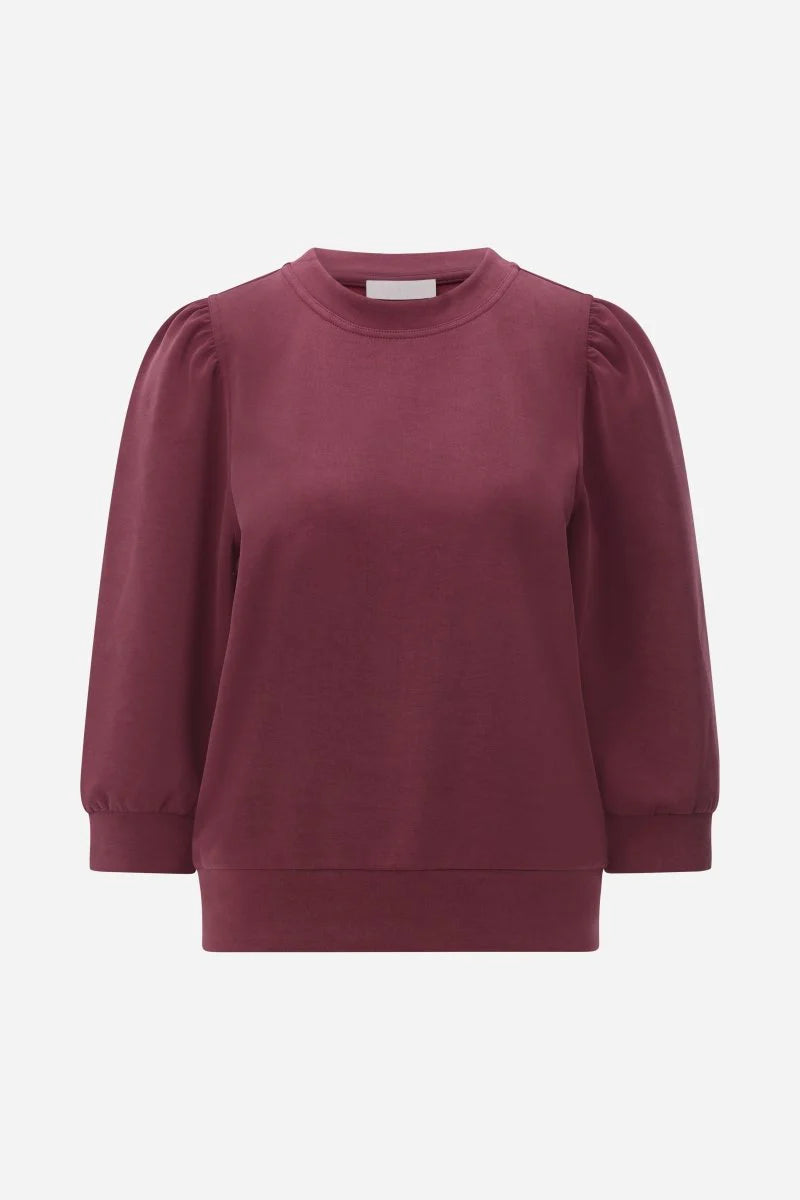 RICH & ROYAL SWEATSHIRT WITH PUFF SLEEVES
