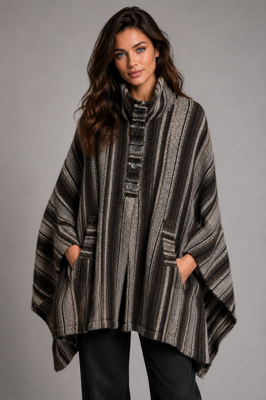 Louizon Unisex Oversized Poncho, knitwear at Knit-On Australia