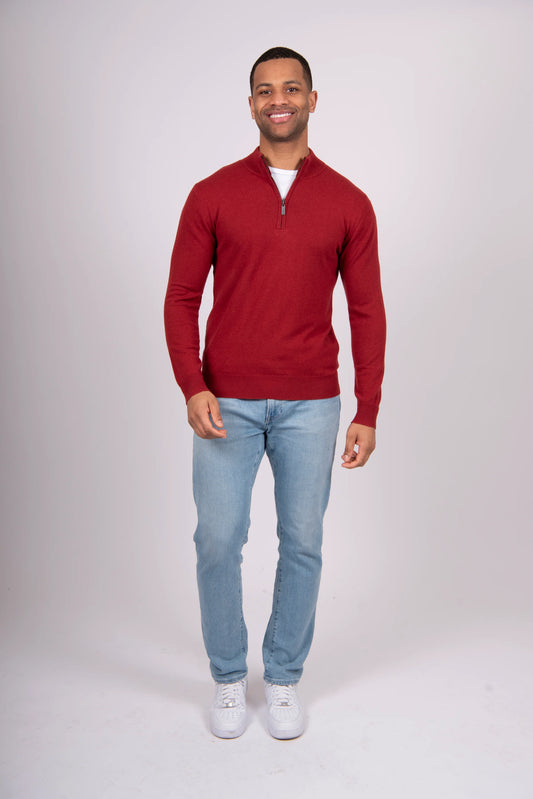 Bridge & Lord - Mens Essential 1/4 Zipper Pullover