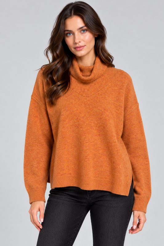 Bella - Relaxed Roll Neck