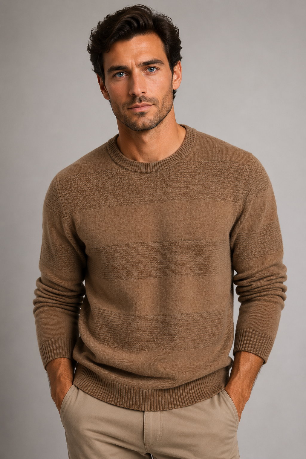 SELF STRIPE CONTRAST CREW