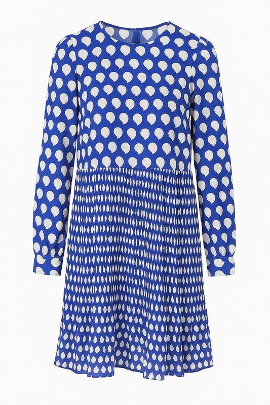 RICH & ROYAL PLEATED MINI DRESS