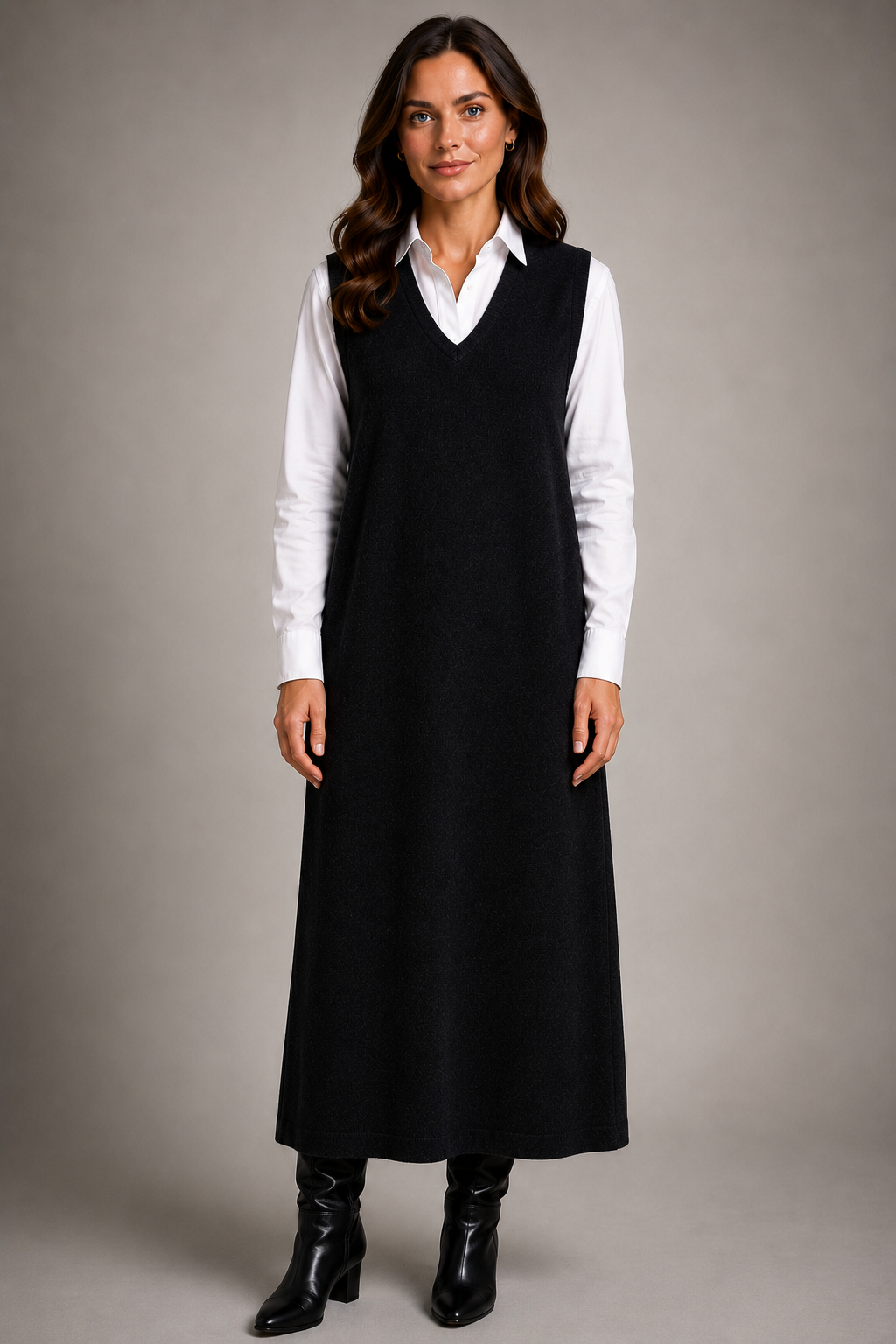 BRIDGE & LORD THICK VEST LONG DRESS