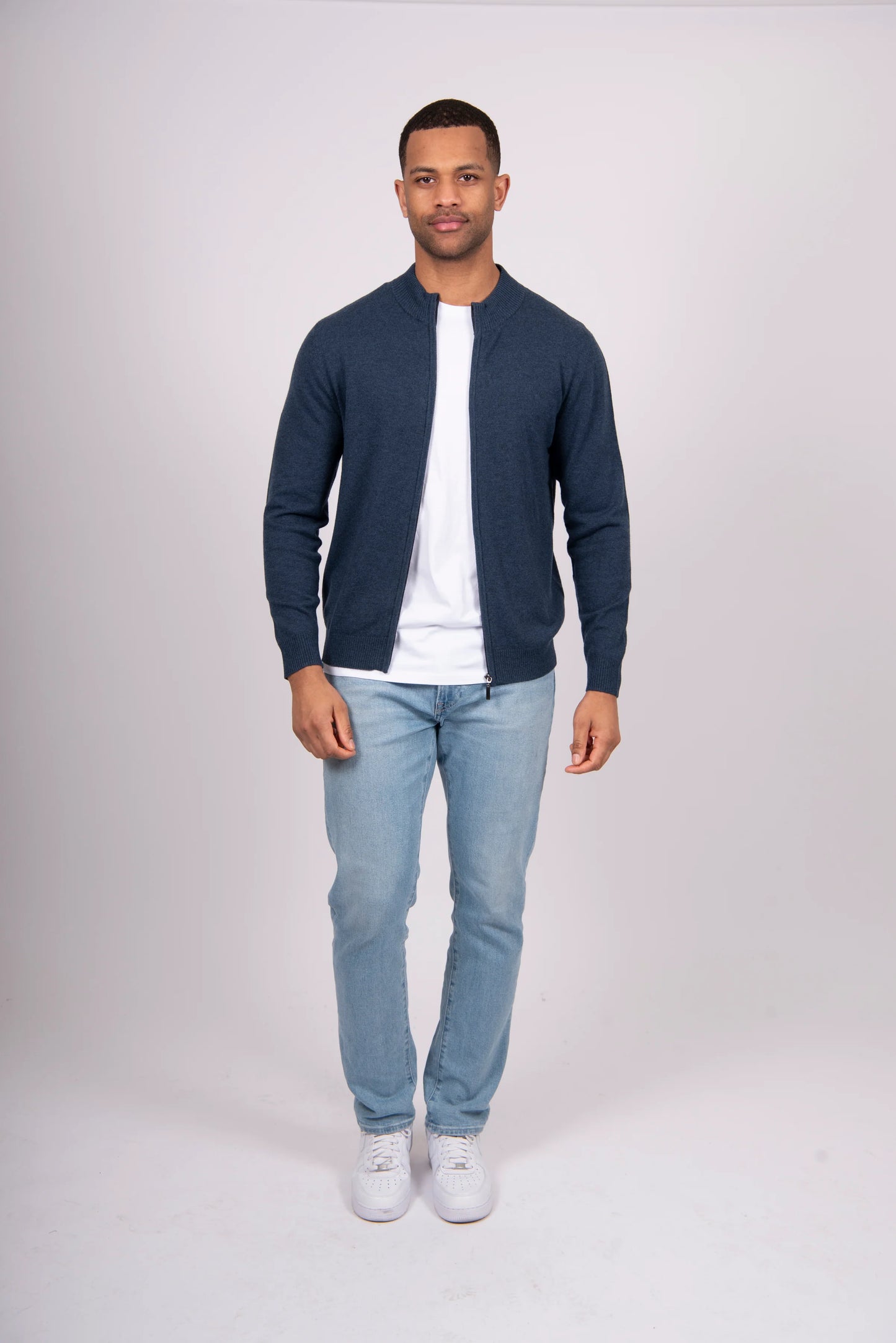 Essential Zip Jacket Bridge & Lord knitwear