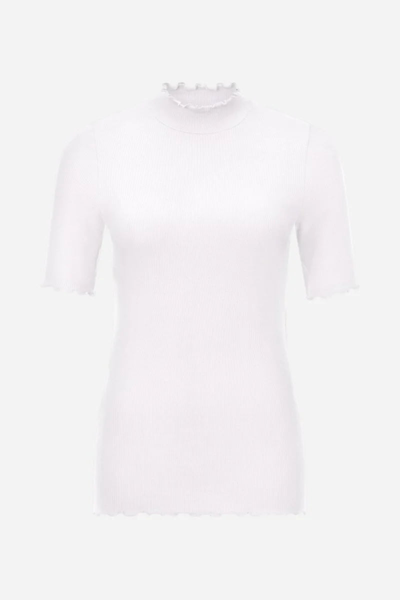RICH & ROYAL T-SHIRT WITH STAND-UP COLLAR