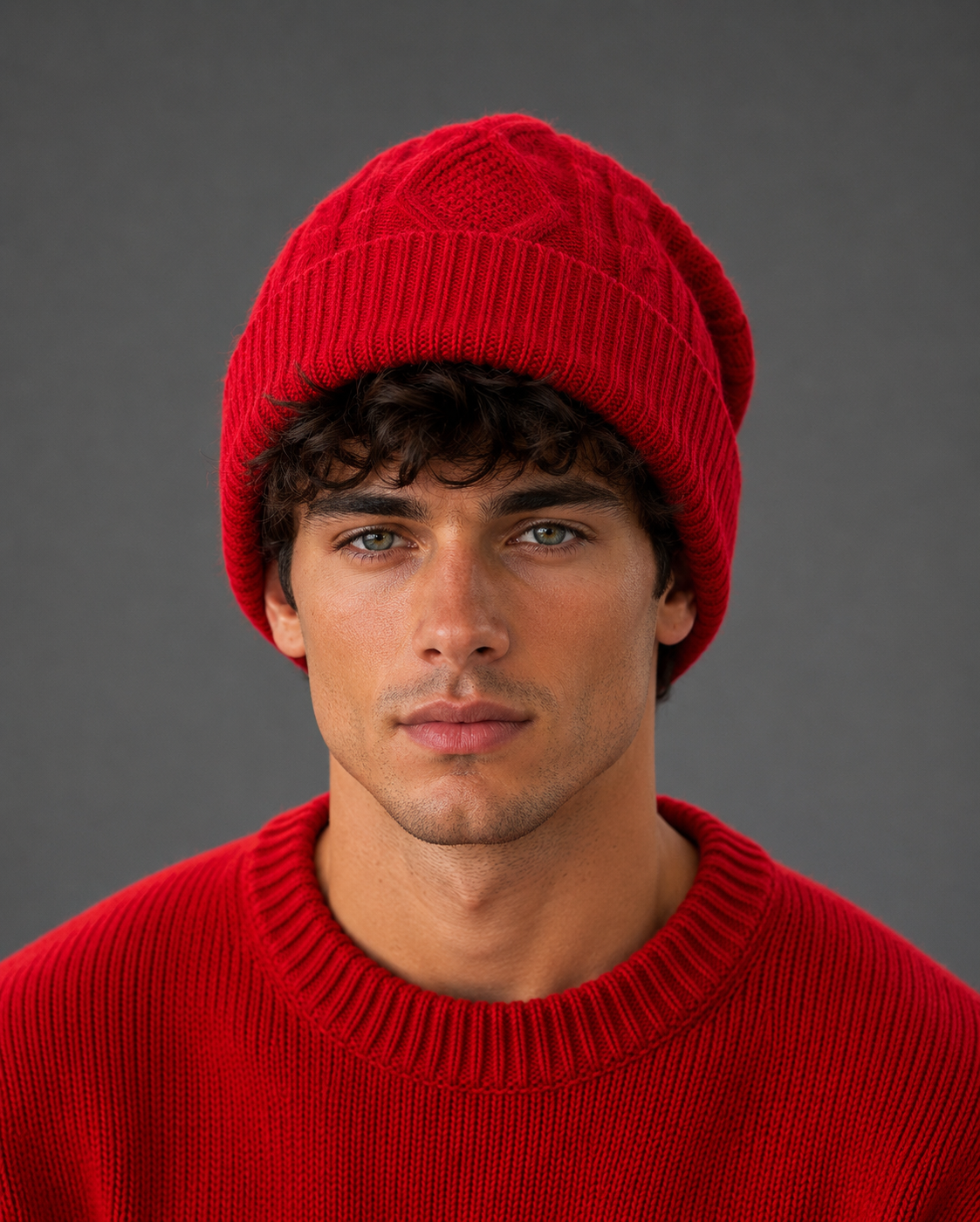 Unisex 100% Merino Wool Beanie – Cabled