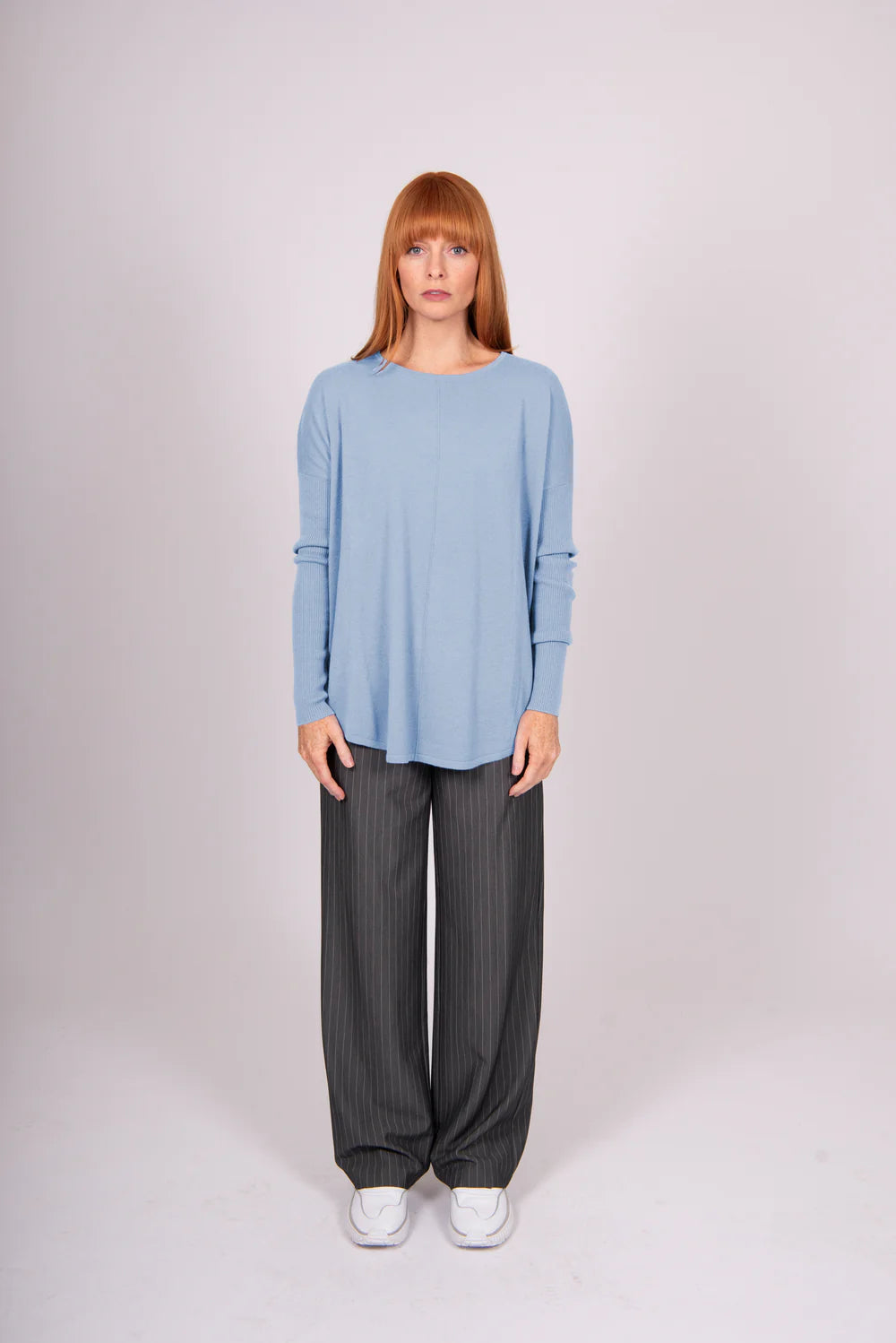 Essential Curved Hem Crew Pullover, view 28