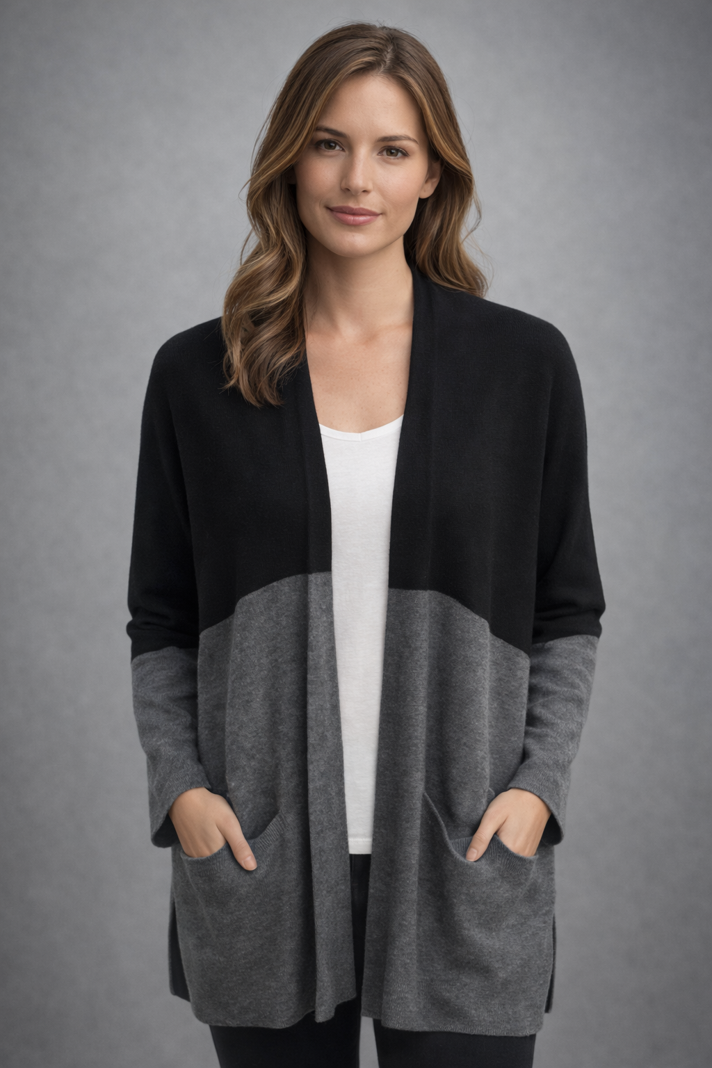 Fields woman Two Tone swing coat With Pockets