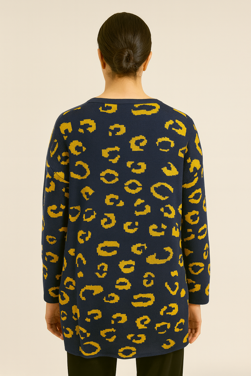 Animal print pullover