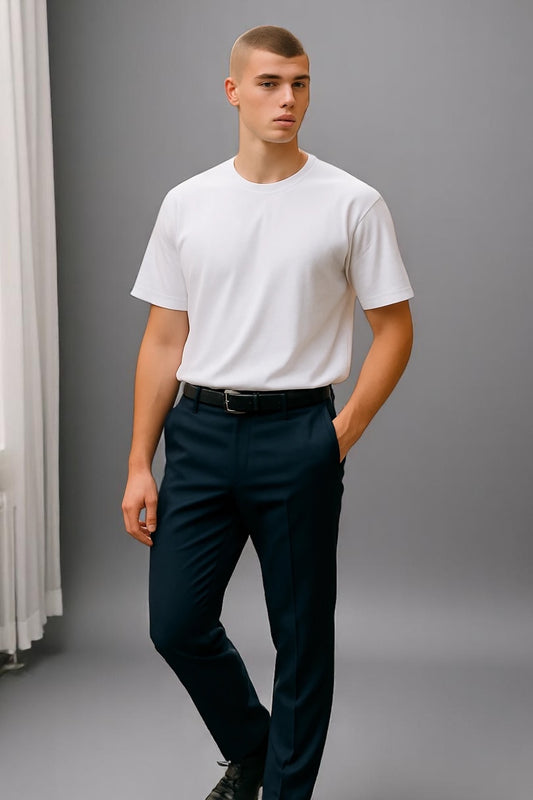 PURE WOOL BOSTON CLASSIC FIT EDWARD TROUSER