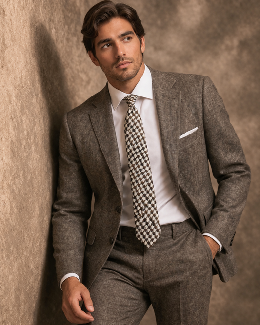 PURE WOOL TIE HAND MADE