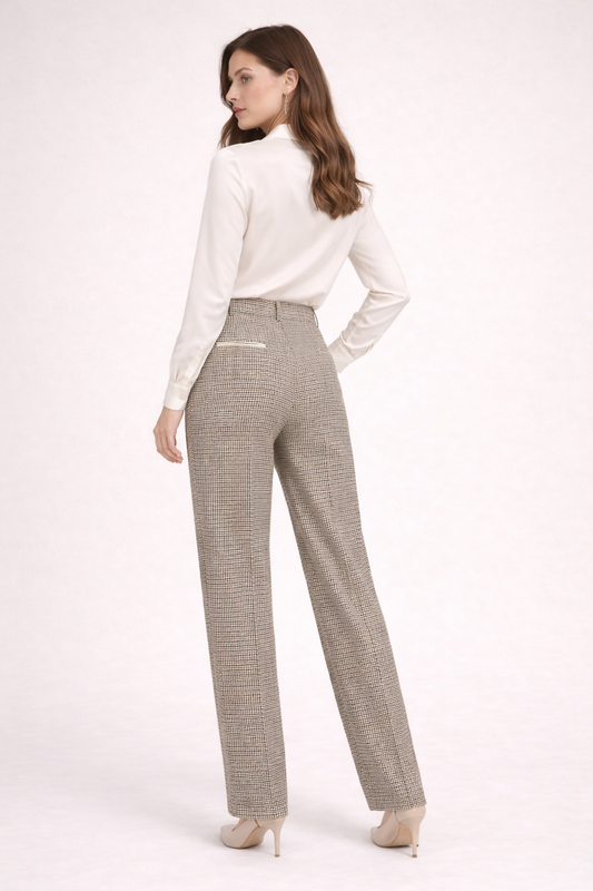 Beatrice Made In Italy Check Trousers