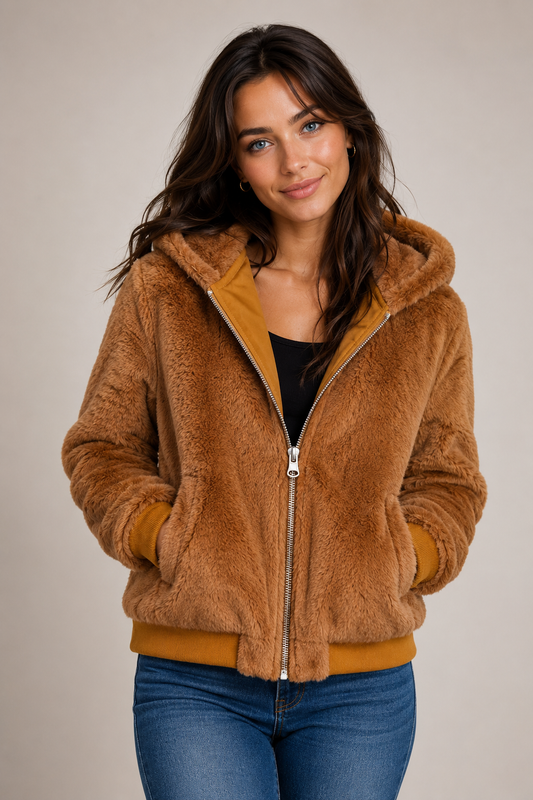 PRETTY IN PINK REVERSIBLE FAUX FUR