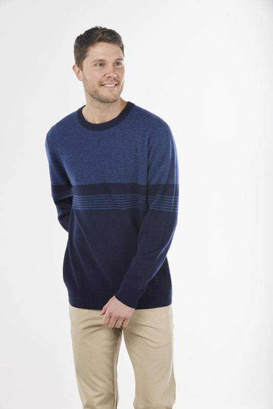 Striped Crew Neck Pullover, view 5