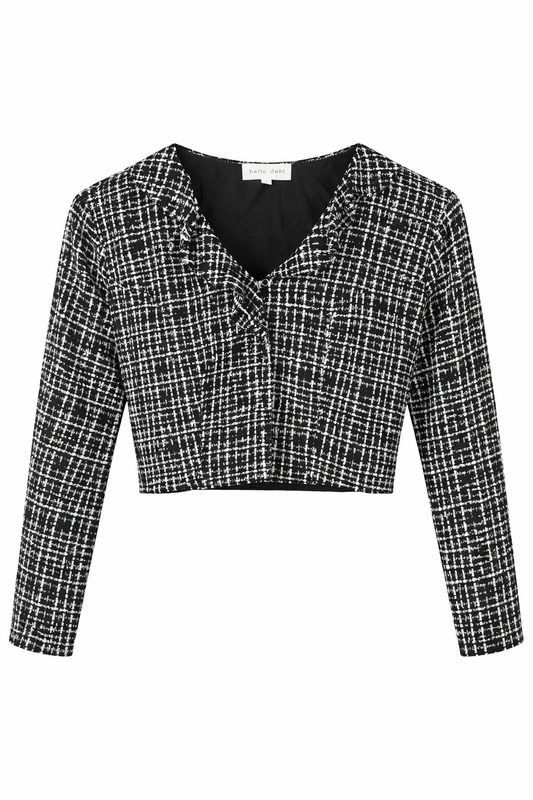 BELLA DAHL LONG SLEEVE RUFFLE TOP CROPPED CARDIGAN