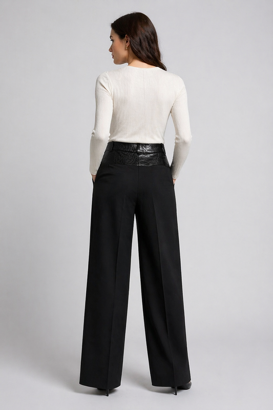 Beatrice made in italy pants Leather belt