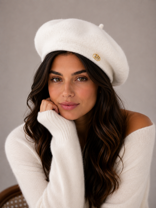 Luxury Knit Beret Pure Cashmere