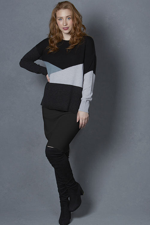 BRIDGE & LORD CASHMERE MERINO CLOSE FITTING SKIRT