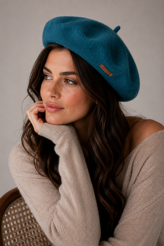 LINED PURE MERINO WOOL BERET