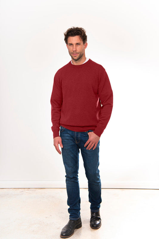 ANSETT Pure wool Fishermans Rib Knit round neck jumper