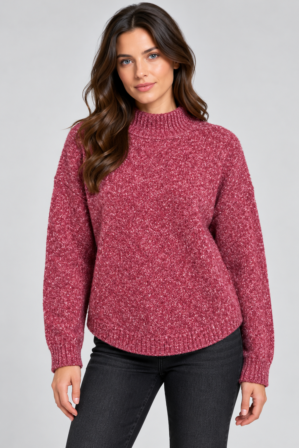 Bella - High Crew Cross-over Hem