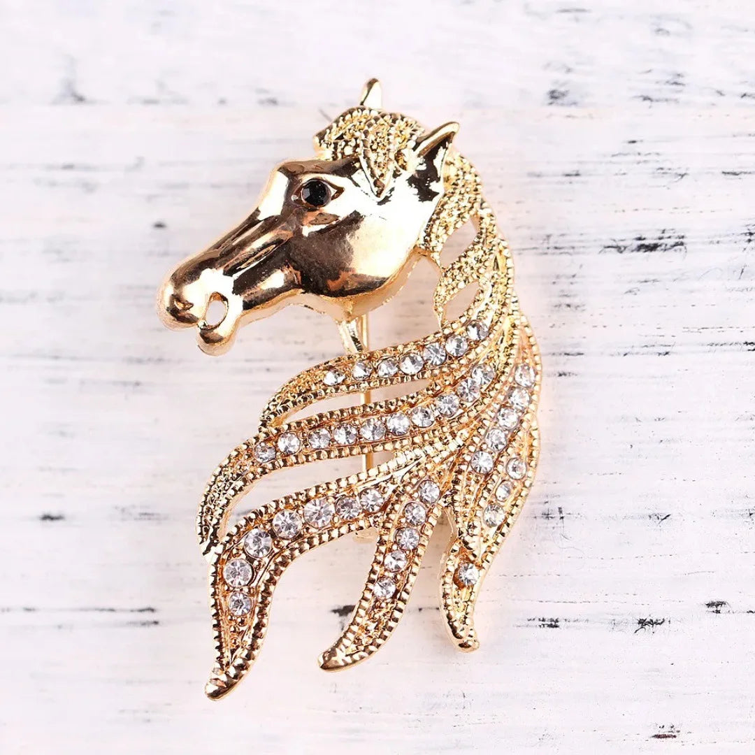 TAHLIA JEWELLERY HORSE BROOCH