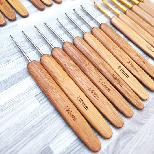 Bamboo Wooden Handle Knitting Needles