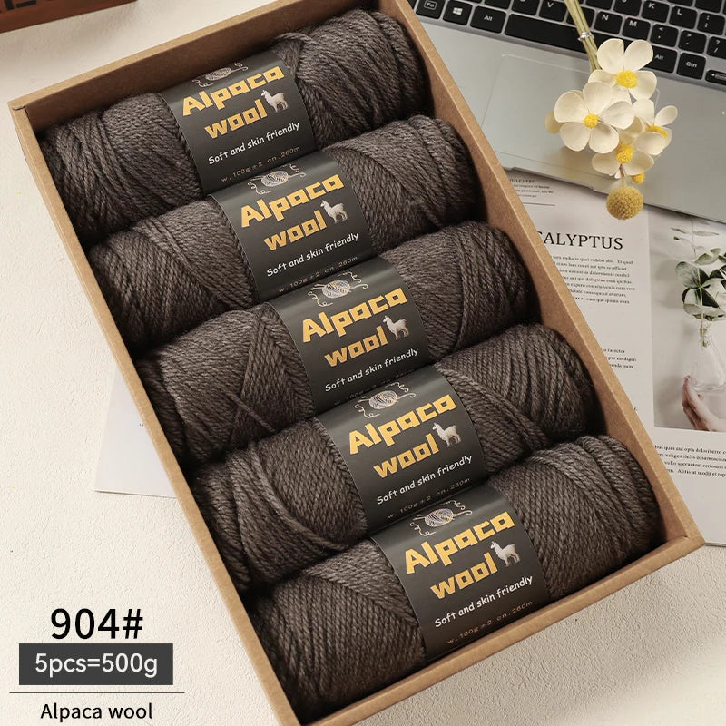 Alpaca 245 Stick Needle Thick Wool Yarn 500g