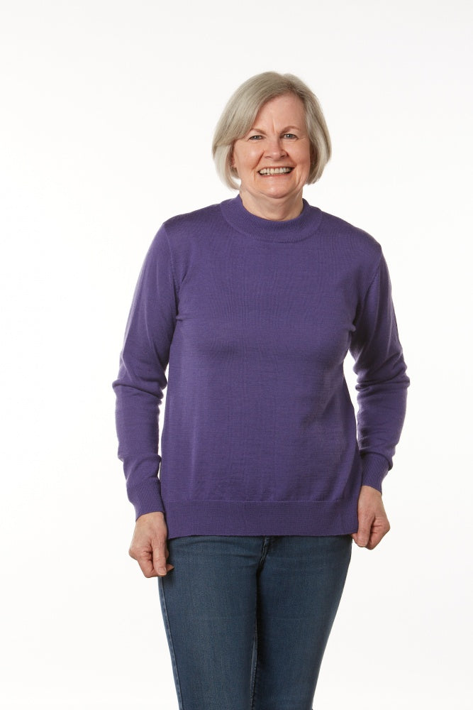 PURE MERINO WOOL MOCK TURTLE PULLOVER NOTTING HILL