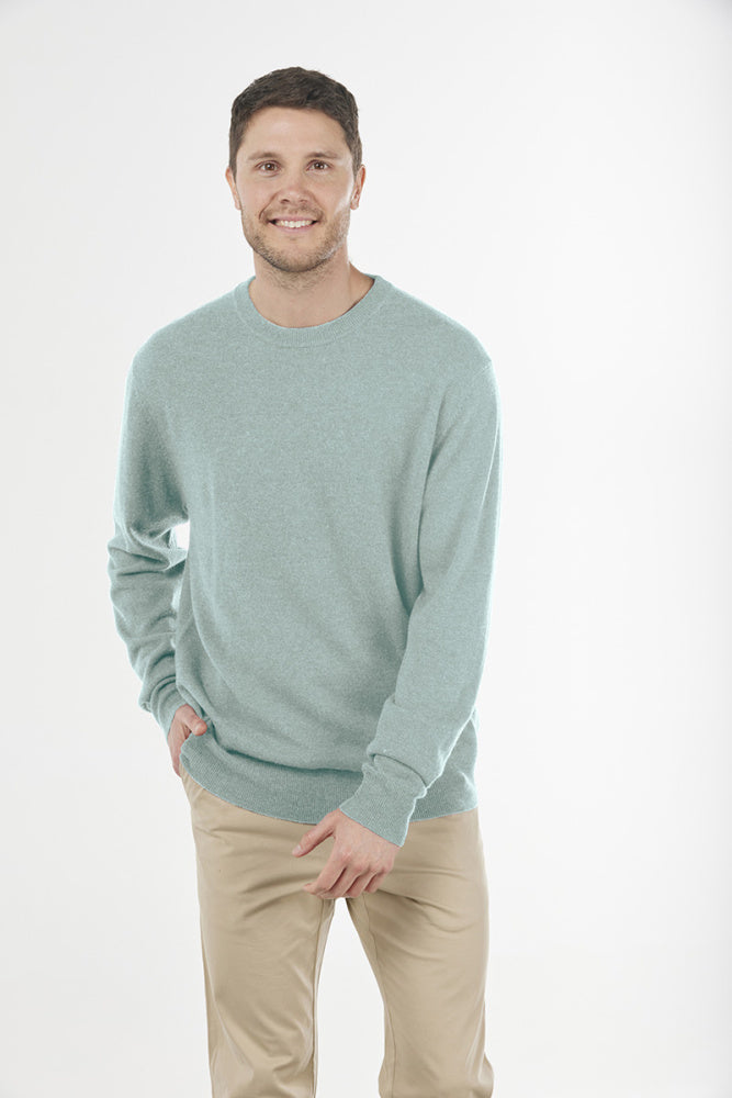 Bridge and Lord merino and cashmere essential crew neck pullover
