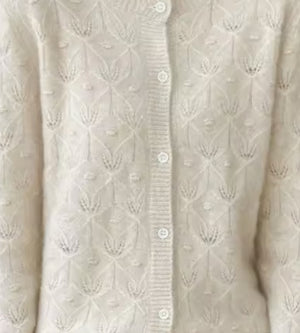 Ribbed cardigan Pure wool
