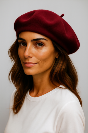 LINED PURE MERINO WOOL BERET