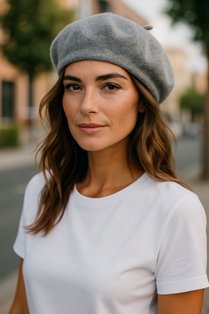 PURE WOOL BERET HAT