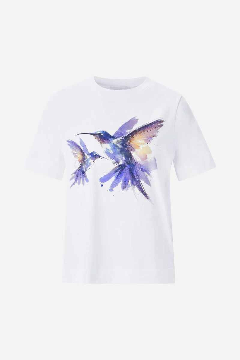RICH & ROYAL WHITE T-SHIRT WITH PRINT