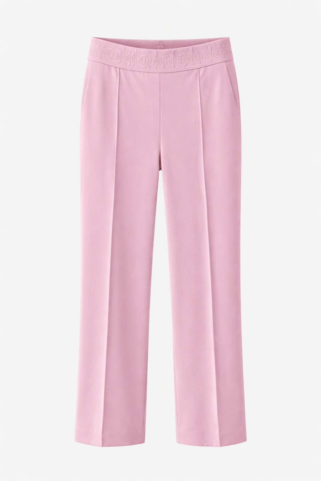 RICH & ROYAL STRETCH TROUSERS WITH DECORATIVE SEAM