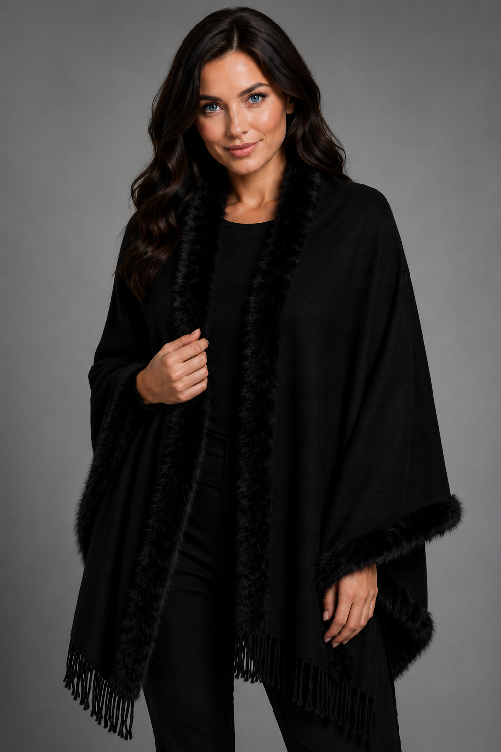 UGG Australian Merino Wool and rabbit fur shawl/ Scarf / wrap