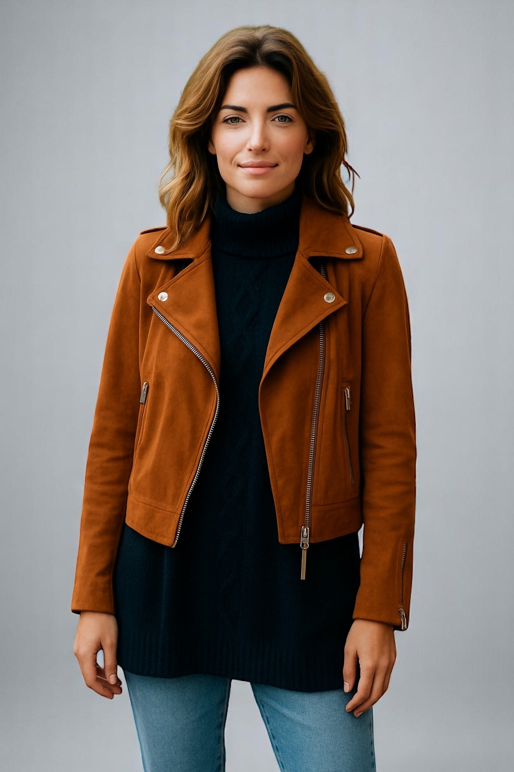 SABENA SUEDE BIKER JACKET