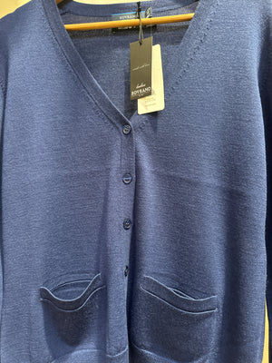 Sovrano Vee cardigan with pockets pure merino