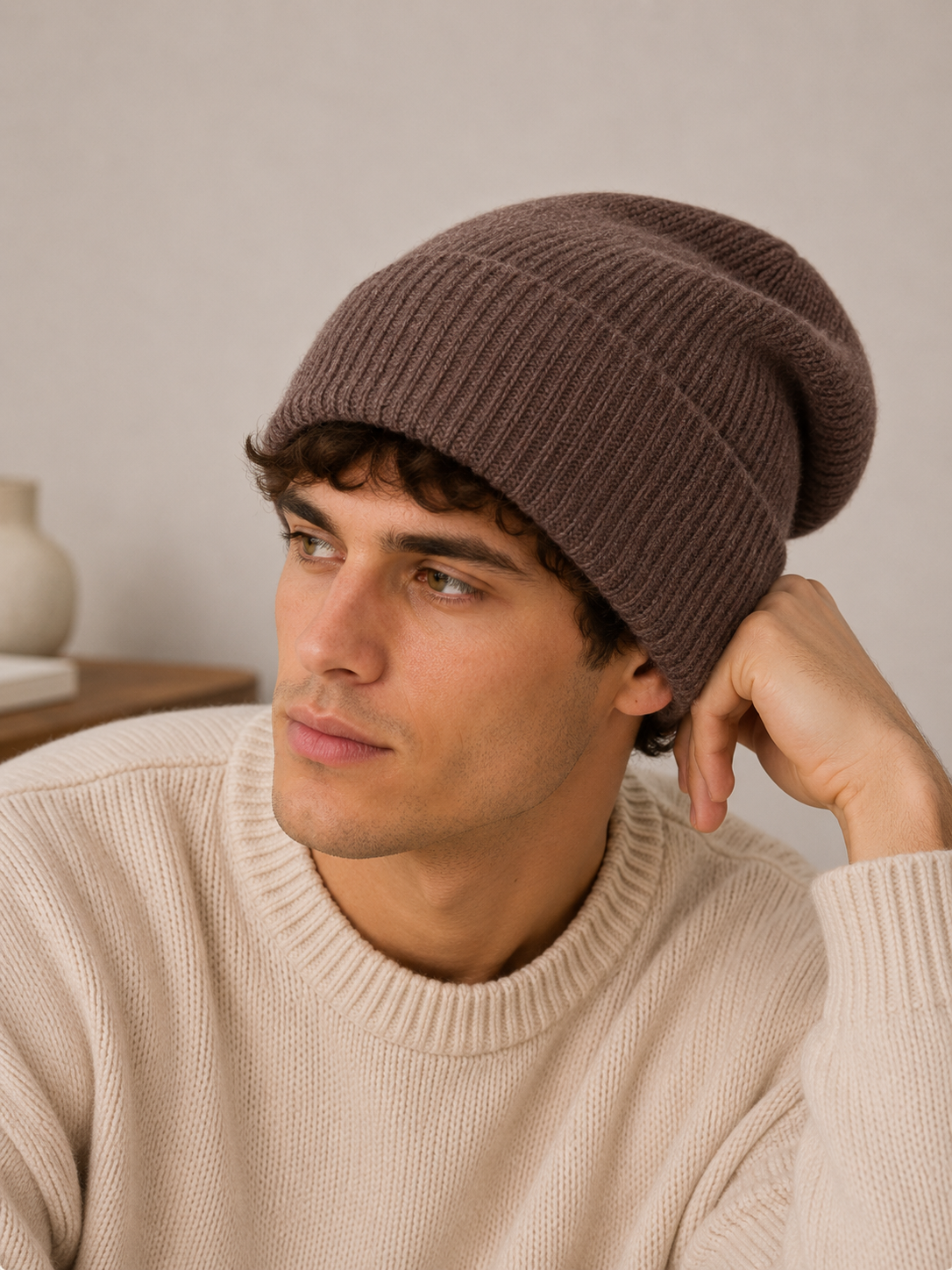 Unisex Premium Angora Fur Beanie