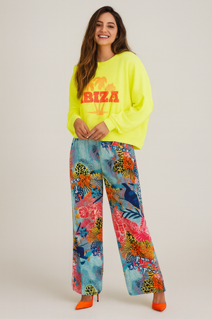 MISS GOODLIFE PARADISE FOUND PANTS BLUE MULTI